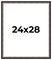 Simple Silver Picture Frame - UV Acrylic, Foam Board Backing, Hanging Hardware